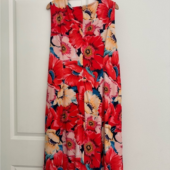 NWT Tahari women’s floral print ruched sleeveless sheath jersey dress size 24W - Picture 3 of 6